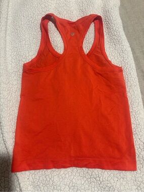 lululemon athletica orange Racerback Tank Top